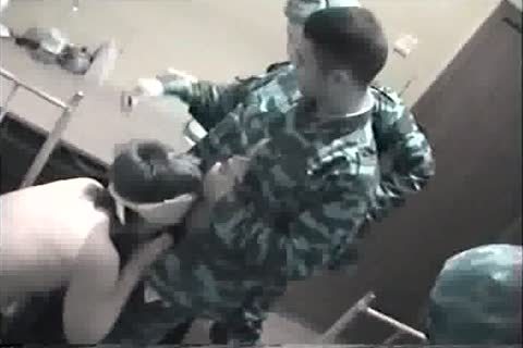 To Tthis manse Russian Soldiers Brought A man-slut