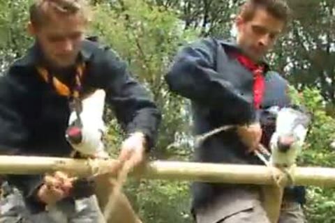teen Scouts bang Outdoor