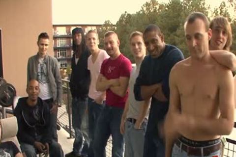 Bukkake Loving homosexual Gobbles ramrods