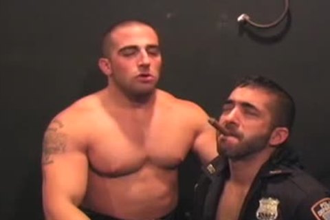 Leather,boot,cigar,cop,uniform