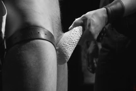 Muscle weenie Fetish With ball batter flow