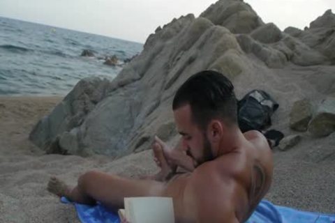 Sylvan jerk off On The Beach