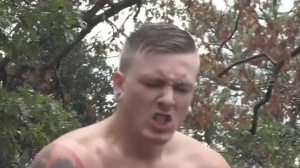 Bromo US - Muscled and dirty Tom Faulk ass fuck in public