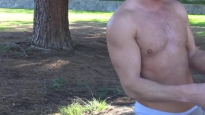 Str8Chaser.com: Inked Paul Wagner doggy gagging