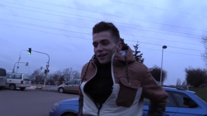 CzechHunter.com: Super slim amateur handjob outdoors