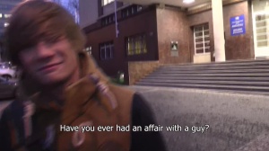 Czech Hunter - Very slim gay reality gagging outdoors