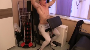 DebtDandy: Muscle gay having sex for money in the kitchen