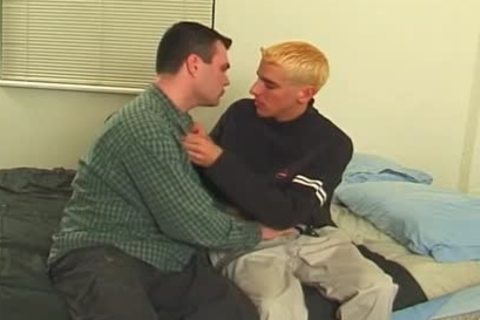 blonde twink Is tempted By A fashionable older dude