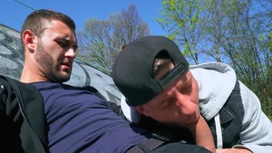 Reality Dudes - Young twink Ryu bareback blowjobs in public