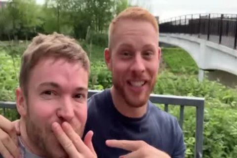 Two dirty boyz Have Sex In Woods - Third boy Joins In