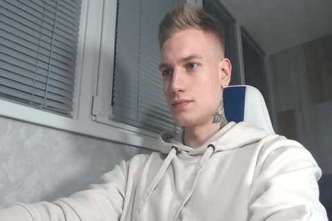 21yo man Alex Stroking His nice-looking penis And discharge A Load