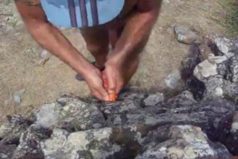 Cocaman gigantic 10-Pounder grandad Outdoor Exhibitionist Compilation