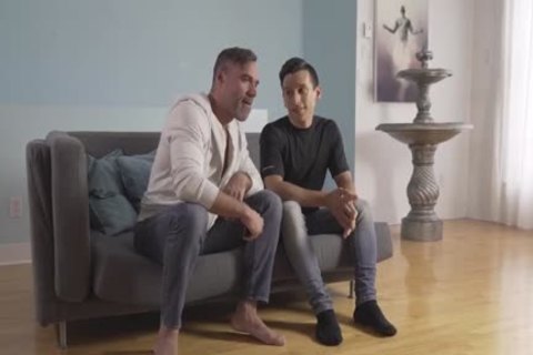 Jock having fun with big cock daddy