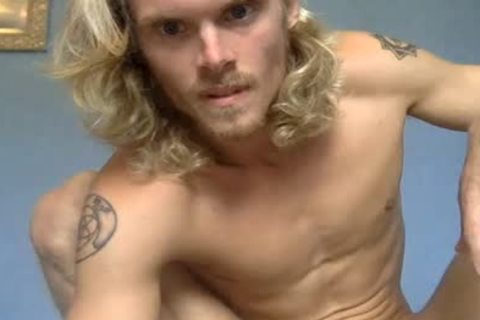 Blond teen Showing His 10-Pounder In Live