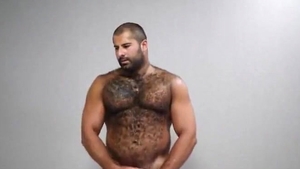 Samuel's much loved - hairy GOD's disrobe-hole TWITCHING-HJ-cum