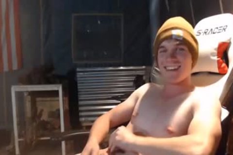 lad With Blue Eyes stroking In Live