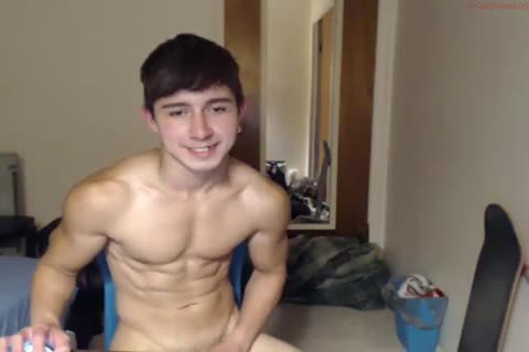 cute Muscle Hunk On web camera 7