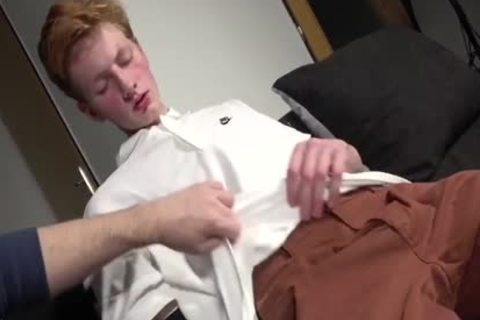nasty Ginger excited handjob