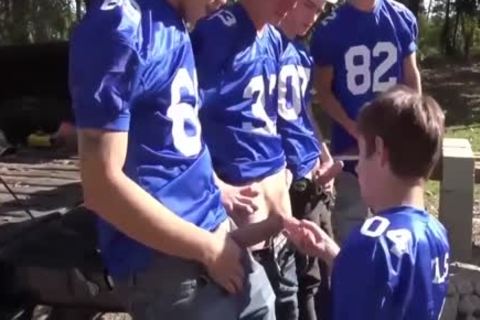 A homosexual Pack With large schlongs. Outdoor homosexual bang