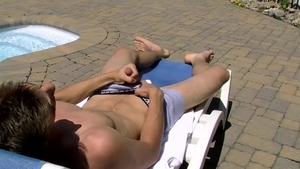 SelfSuckingBfs.com - American Jake is so trimmed young twink