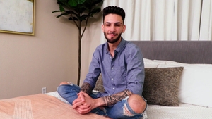 Stagcollective: Inked Liam masturbation at casting