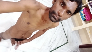 Rajesh Home travel, Showing The abode, Masturbating dick And Cumming In The bathroom