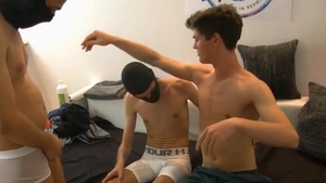 eighteen Year old Caruso, German teen trio poke ( Deutsch gay double penetration Fisting)