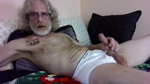 JerkinDad14 - Stoopid knob Gooner Daddy Strokes gigantic Greasy schlong underwear Masturbation Goon Bate Session