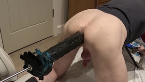 gigantic dildo Rammed Hard And Fast After wang Pumping - nail Machine