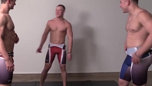 Wrestling Buddies wank together