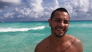 Latin Leche: Smooth Antuan Slips into His Swimming Trunks