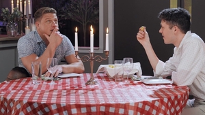 Men: Logan Licks Up Adrian's Lapful